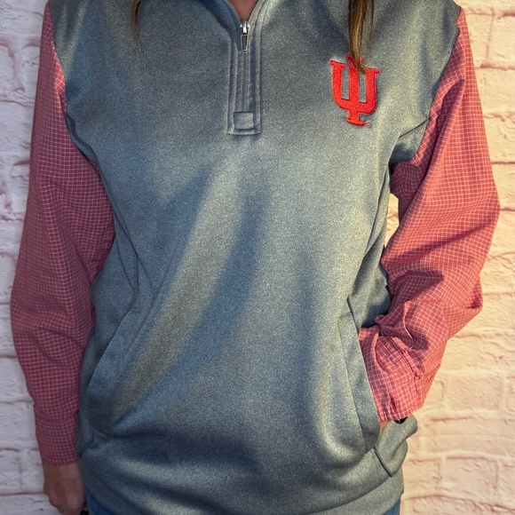 Tops - Upcycled Indiana Hoosiers 1/4 zip